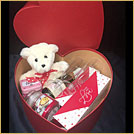 Limited Edition Red Heart Shaped Box Filled with all the Valentine's Essentials